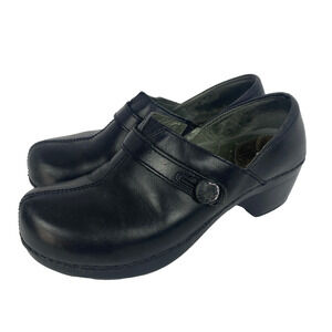 Dansko Shoes Solstice Clogs Sz 38 Nursing Clogs Slip-On Black READ